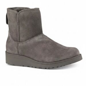 UGG Australia "Kristin" Slim Wedge Boots Grey Size 6 Excellent Condition!